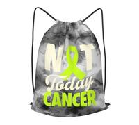 Gym Cordon Sac À Dos Pas Aujourd'hui - Lymphome - Ruban Vert Citron Étanche Réglable Petit Sac À Dos, pour Natation, Femmes, Hommes, 36x42cm