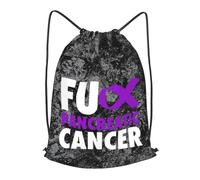 Gym Cordon Sac À Dos Putain De Cancer du Pancréas Extérieure Étanche Sac De Natation, pour Natation, Anniversaire, La Plage, 36x42cm