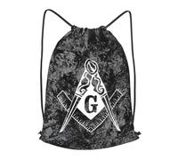 Gym Cordon Sac À Dos Symboles Maçonniques Portable Extérieure Sac De Yoga À Cordelette, pour Hommes, Femmes, Anniversaire, 36x42cm