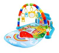 Gym d'activités pour bébés : tapis de jeu vibrant avec jouets musicaux pour le développement des jeunes , antidérapante pour le temps le bas pour l'exploration de