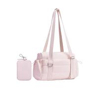 Gym Duffel Bag, Weekender Pouch, Women's Carry Bag, Large Capacity Design, Wet Pocket with Coin Wallet, Easy Reach While on The Move, for Travel Sports Fitness Use, 11.42x4.17x7.87 inches