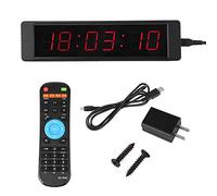 Gym Fitness Horloge Murale, LED Horloge Murale À Distance Prscise Minuterie Chronomètre pour Fitness Formation Salon Bureau Salle De Conférence Chambre