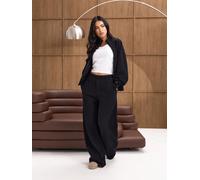 Gym King Gym King Black Waffle Full Zip Funnel Jacket