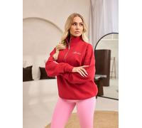 Gym King Gym King Red Script Mindset 1/4 Zip Funnel Jumper