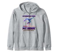 Gym Mom Heart on That Beam Gymnaste Mother Sweat à Capuche