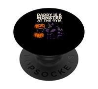 Gym Monster Daddy Monster Fun Entraînement Effrayant pour Homme PopSockets PopGrip Adhésif