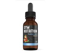 Gym Nutrition - Flavour Drops - Sans sucre - 50 ml - Avec pipette doseuse - Arôme alimentaire - Flavor Drops - Sans sucre - Pour caillé écrémé, porridge, etc. - Saveur fraise forêt