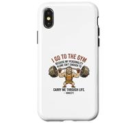 Gym Personnalité Ironic Powerlifting Musculation Coque pour iPhone X/XS