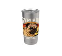 Gym Pug The Treadmill et j'ai un accord Gobelet isotherme en acier inoxydable double paroi