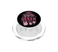 Gym Queen Funny Female Fitness Graphic PopSockets PopGrip pour MagSafe