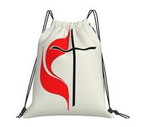 Gym Sack Accueil De L'Église Méthodiste Unie Sacs À Cordon Résistant Sacs Piscine Colourful Sac À Dos pour Natation Piscine Voyage M