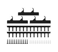 Gym Storage Rack Wall Mount - Stainless Steel Lat Pull Down Bar Holder 5 Piece | Fitness Equipment Organizer - Home Garage Storage For Cable Attachments Dumbbells Jump Rope, Space Saving Rack