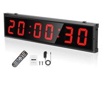 Gym Timer Countdown/Up Wall Clock Stopwatch Fitness Ouverture à Distance