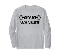 Gym Wanker Men Certified Personal Trainer Funny Gym Workout Manche Longue