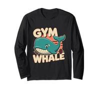 Gym Whale Memes Gym Whale Costume Haltérophilie Gym Baleine Manche Longue