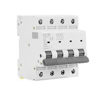 GYM9-125 MCB 4P 80A 100A 125A AC Courbe C Disjoncteur Électrique 4P Largeur 71.2mm 400V 6KA Interrupteur automatique (Color : 125a, Size : 4 Pole C Curve)