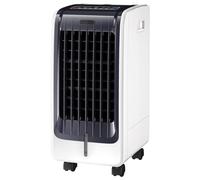 GYMAX Rafraîchisseur d'Air Mobile 4 en 1 avec Télécommande, Refroidisseur, Déshumidificateur, Purificateur et Ventilateur, Réservoir 6 L, 3 Modes & 3 Vitesses, Minuterie 8 H, 4 Blocs Réfrigérants