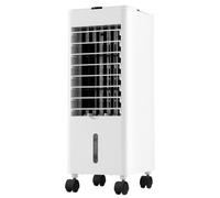 GYMAX Rafraîchisseur d'Air Mobile, Fonction 3 en 1, Refroidisseur - Ventilateur - Humidificateur, Réservoir 2,8L, 3 Vitesses, Minuterie 12H, Silencieux pour Maison Chambre Bureau (Blanc)