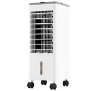 GYMAX Rafraîchisseur d'Air Mobile, Fonction 3 en 1, Refroidisseur - Ventilateur - Humidificateur, Réservoir 2,8L, 3 Vitesses, Minuterie 12H, Silencieux pour Maison Chambre Bureau (Gris)