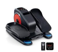 GYMAX Vélo elliptique - Pédale d'exercice sous Le Bureau | Mini machine à pédale électrique portable avec écran d'affichage et télécommande, pour adultes et personnes âgées