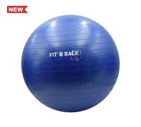Gymball Fit & Rack 65cm Bleu M