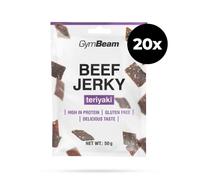 GymBeam Beef Jerky 20 x 50 g teriyaki