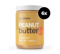 GymBeam Beurre de cacahuète 100% 6 x 1000 g croquant