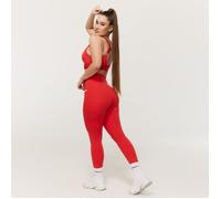 GymBeam Leggings taille haute "Limitless" pour femmes, couleur rouge vif - . XL