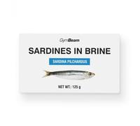 GymBeam Sardines au sel 125 g