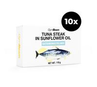 GymBeam Steak de thon à l'huile de tournesol - . 10 x 110 g
