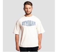 GymBeam T-shirt Athletic Society Boxy, couleur crème - . L