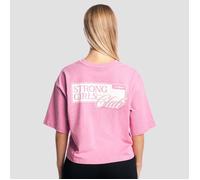 GymBeam T-shirt pour femmes, modèle Club Boxy, couleur rose - . M