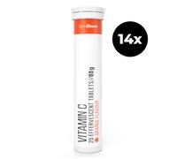 GymBeam Vitamine C 1000 mg, effervescente - . 14 x 20 tab orange