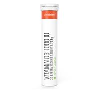 GymBeam Vitamine D3 Effervescente 1000 UI - . 20 tab pomme verte