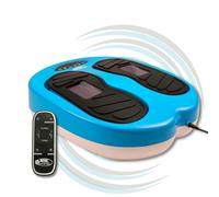 GYMFORM Masseur Pieds avec Shiatsu Leg Action (Platinum), avec télécommande, 10 programmes/20 vitesses pour améliorer la circulation et soulager la douleur