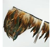 GYMIGE 1 mètre/Lot de Garnitures en Plumes de Faisan Naturelles, Franges, Plumes de Coq, Plumes de Paon, Rubans pour l'artisanat, décoration de Bricolage pour vêtements, Couture