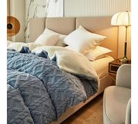 GYMIGE Couverture d'hiver en Laine Double épaisseur, Plaid Chaud et épais, Polaire Ultra Douce, pour canapé et lit