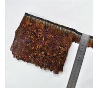 GYMIGE Ruban de Plumes de Faisan Naturelles, 10 mètres, Garnitures à Franges, Garnitures de Couture, Garnitures de Plumes, Ruban, Artisanat, décoration, vêtements