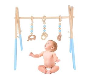 Gymnase d’activités pour tout-petits,Cadre en bois de pin respectueux de l'environnement | d'apprentissage pour tout-petits pour salon, chambre de nouveau-né, centre d'éducation de la Zankie