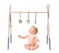 Gymnase d’activités pour tout-petits | Jouet de gymnastique pour nourrissons avec cadre en bois | Jouets d'apprentissage pour tout-petits pour salon, chambre de nouveau-né, centre d'éducation Zankie