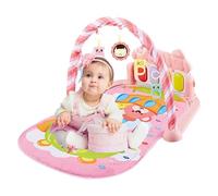 Gymnase pour bébé, Tapis de jeu pour bébé tout-petit, Tapis de jeu ronds multifonctionnels de temps de ventre, cadeau de développement précoce de centre d'activité musicale pour les nourrissons nouvea