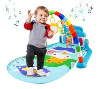 Gymnase pour tout-petits - Piano de gymnastique 5 en 1 pour tout-petits - Jeu sur le ventre et exploration sensorielle précoce pour nouveau-né de 3 à 6 mois