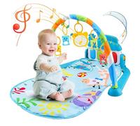 Gymnase pour tout-petits - Piano de gymnastique 5 en 1 pour tout-petits | Tapis de jeu antidérapant pour l'exploration sensorielle précoce, 3-6-12 mois, nouveau-né tout-petit