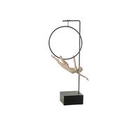 Gymnaste Cerceau sur Socle "Gamma" 55cm Beige & Noir
