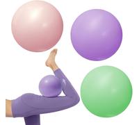 Gymnastics Balls,Small 25 Cm Gymnastics Balls,Set Of 3 For Pilates,Gymnastics With A Blow Tube,For Yoga,Fitness,Pilates,For Home,Office And Travel