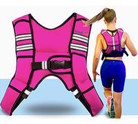 Gymnastics Power Gilet lesté 3 kg - Poids amovibles - Lavable en machine - Gilet de poids corporel avec bande réfléchissante, taille réglable équipement d'entraînement pour la musculation, la marche