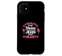 Gymnastique dans Mes veines Jésus dans Mon cœur Gymnaste chrétien Coque pour iPhone 11