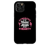 Gymnastique dans Mes veines Jésus dans Mon cœur Gymnaste chrétien Coque pour iPhone 11 Pro