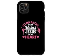 Gymnastique dans Mes veines Jésus dans Mon cœur Gymnaste chrétien Coque pour iPhone 11 Pro Max
