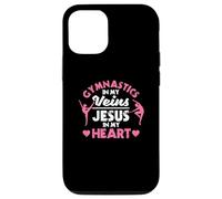 Gymnastique dans Mes veines Jésus dans Mon cœur Gymnaste chrétien Coque pour iPhone 12/12 Pro
